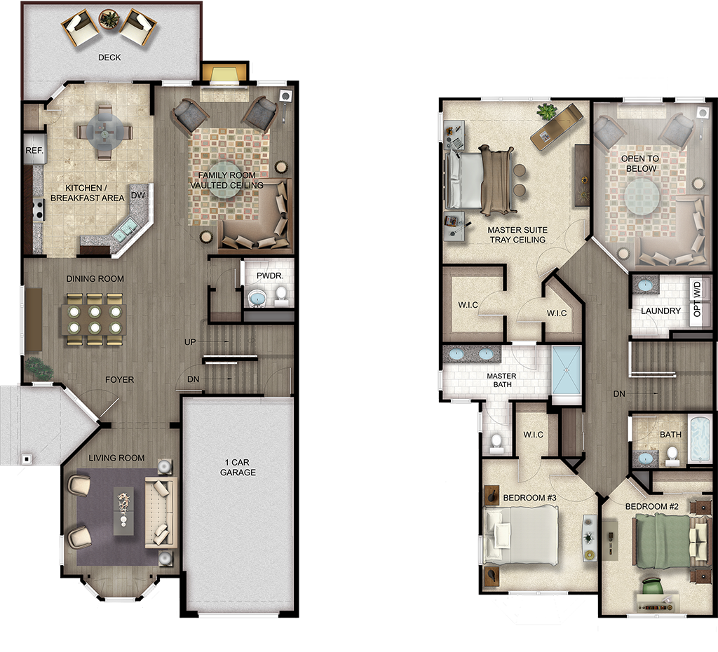 Willow Exterior Model 3-4 Bedroom | 2.5 Bath | 2,392 sq ft